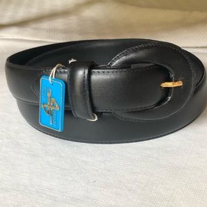 Vintage Vera Pelle Black Leather Belt